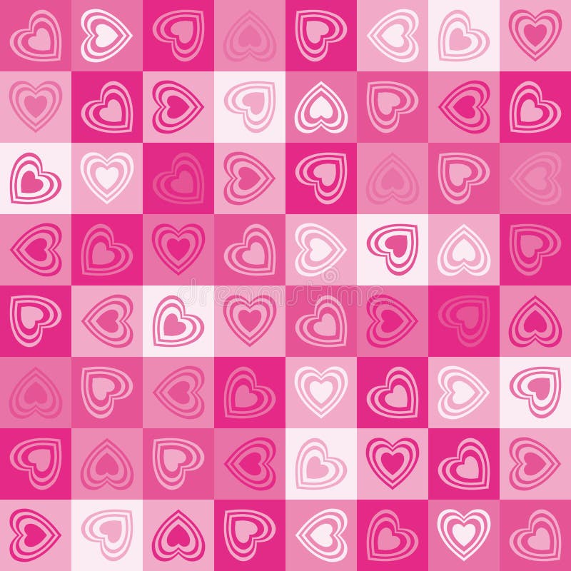 Leuke hart naadloze achtergrond royalty-vrije illustratie Leuke hart naadloze achtergrond royalty-vrije illustratie
