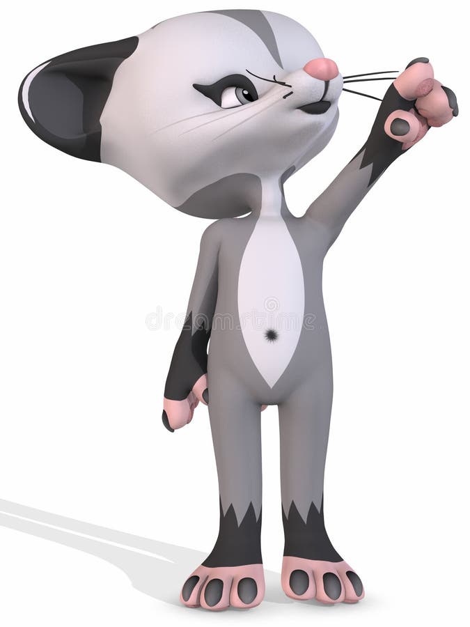 Leuke Opossum - Toon Figure vector illustratie Leuke Opossum - Toon Figure vector illustratie