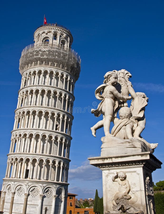Leunende Toren van Pisa stock fotografie Leunende Toren van Pisa stock fotografie