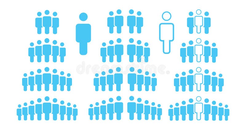 Leute-Ikonen-Arbeitsgruppe-Team, Personen drängen Symbol-einfachen Satz für die Anwendung in Website Infographics-Bericht, Vektor lizenzfreie abbildung Leute-Ikonen-Arbeitsgruppe-Team, Personen drängen Symbol-einfachen Satz für die Anwendung in Website Infographics-Bericht, Vektor lizenzfreie abbildung