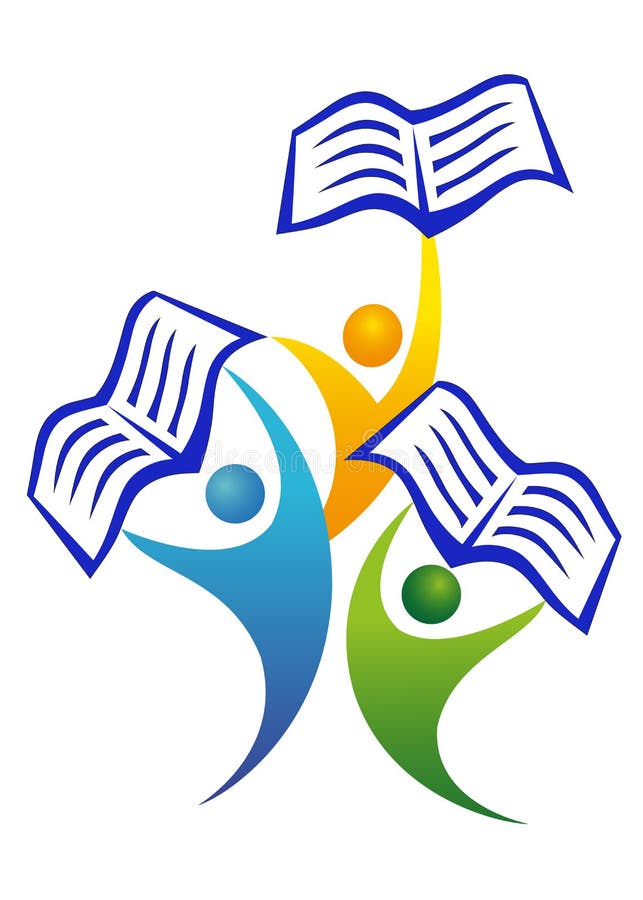 Leute mit Büchern lizenzfreie abbildung Leute mit Büchern lizenzfreie abbildung