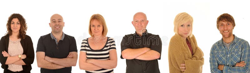 Leute mit den gefalteten Armen stockfoto Leute mit den gefalteten Armen stockfoto