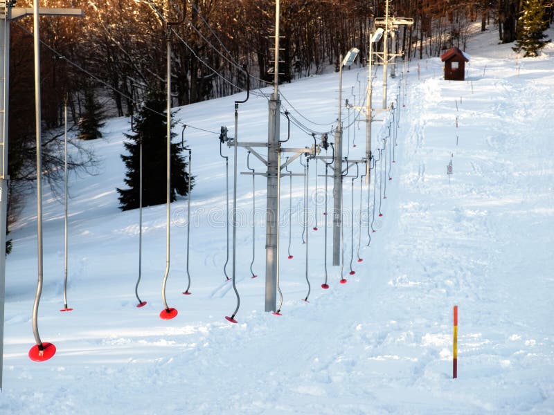 Remontée mécanique photographie stock