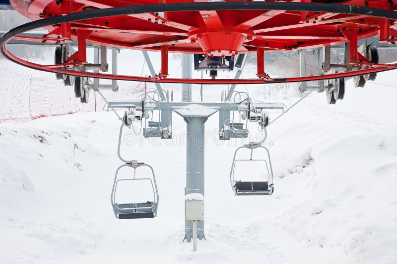 Remontée mécanique image stock