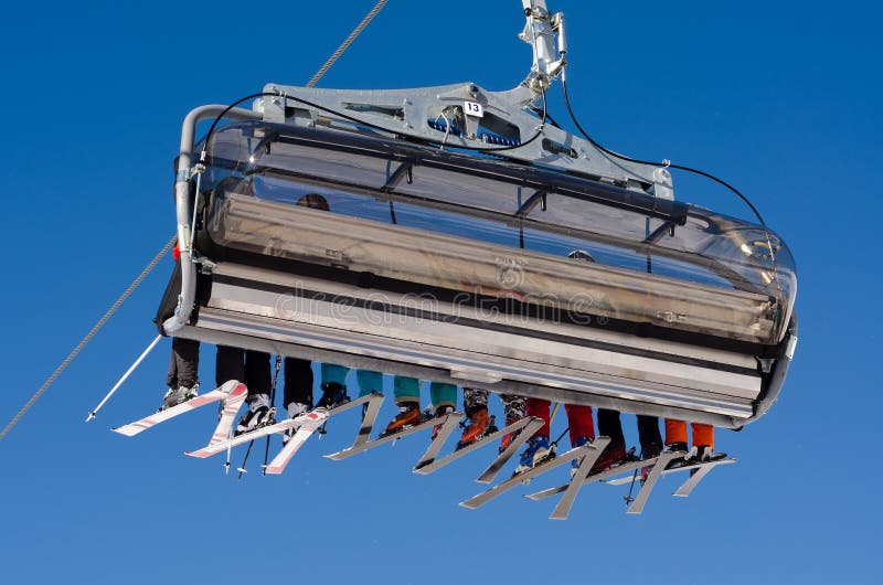 Remontée mécanique image stock