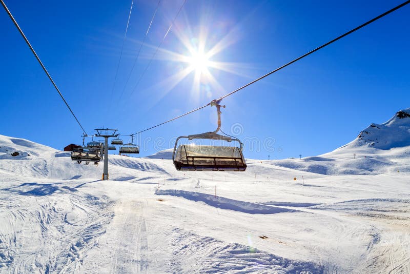 Remontée mécanique photos stock