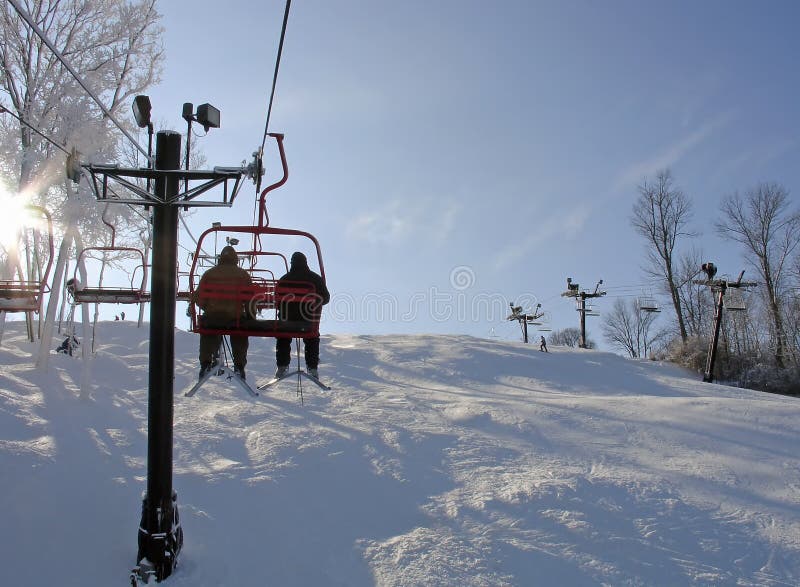 Remontée mécanique photo stock