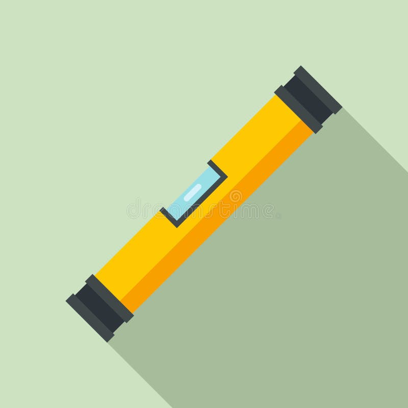 Level bar icon, flat style stock vector. Illustration of carpentry