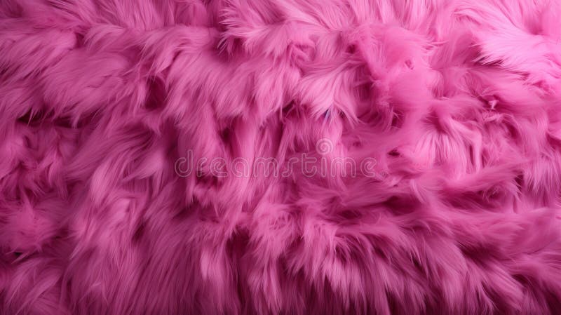 Vibrant and soft bright pink faux fur texture background from a distance with fluffy fibers, Generated by AI. Vibrant and soft bright pink faux fur texture background from a distance with fluffy fibers, Generated by AI