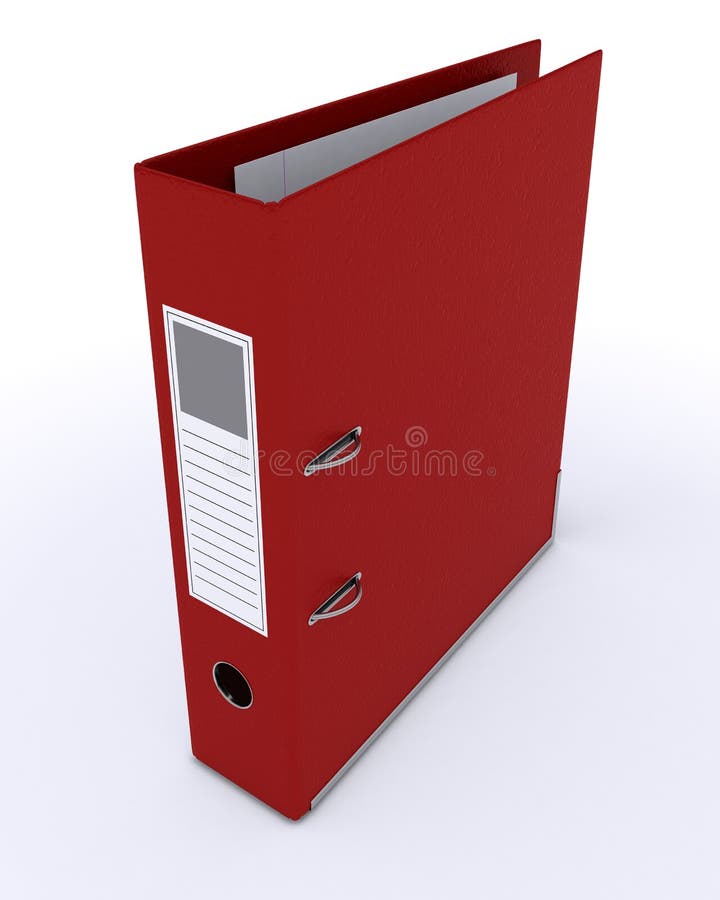 Lever Arch Ring Binder stock illustration. Illustration of folder