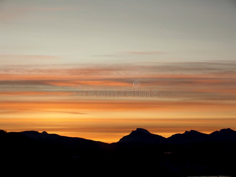 Lever de soleil arctique photos stock Lever de soleil arctique photos stock
