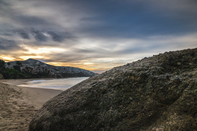 Lever de soleil de Laguna Beach photos libres de droits Lever de soleil de Laguna Beach photos libres de droits