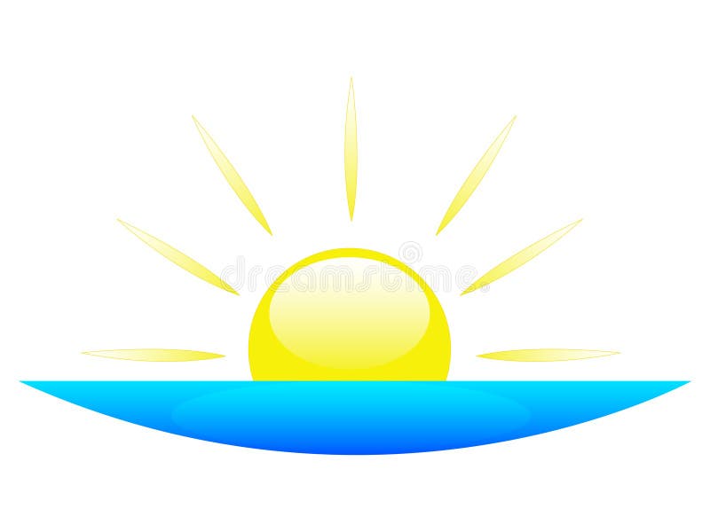 Lever De Soleil Ou Coucher Du Soleil Illustration Stock Illustration