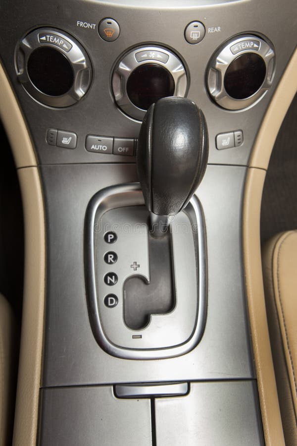 Lever of Transmission of Car Stock Photo Image of control, automobile