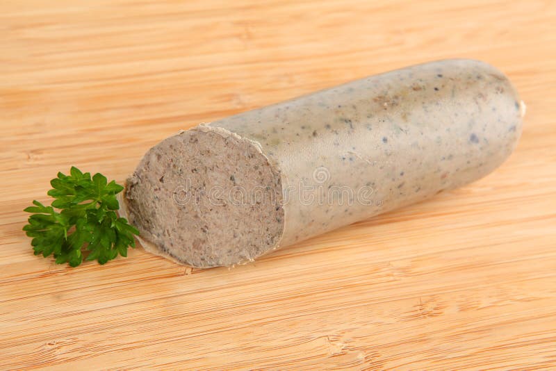 Leverkorv arkivfoto. Bild av vitt, korv, lever, isolerat 74140408