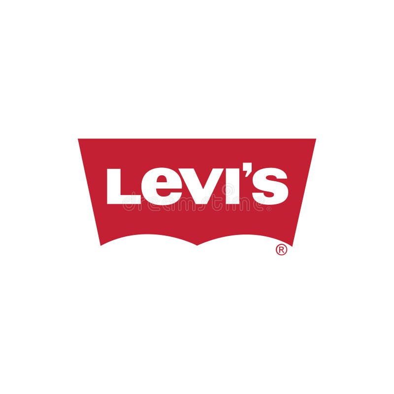 Levi`s brand vector logo. editorial image. Illustration of background -  183281920