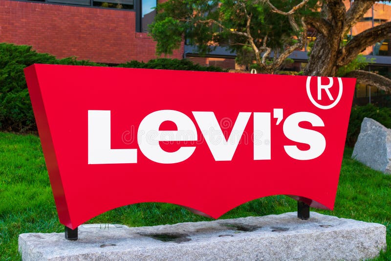 Leviâ€™s Red Logo at Headquarters of Levi Strauss & Co Editorial Stock  Image - Image of icon, sign: 164191659