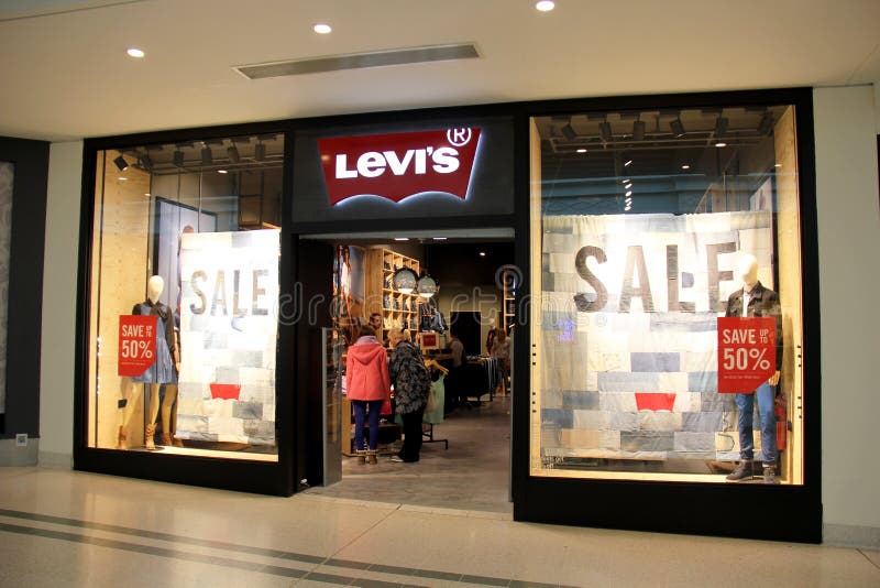 Levis Store editorial photo. Image of window, -