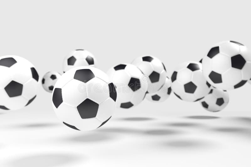 Levitation of the soccer balls (football). royalty free stock photo Levitation of the soccer balls (football). royalty free stock photo