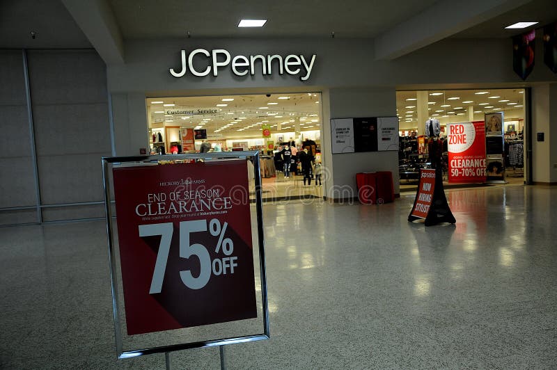 CLEARANCE 50-70 OFF at JCPENNEY Editorial Stock Photo - Image of