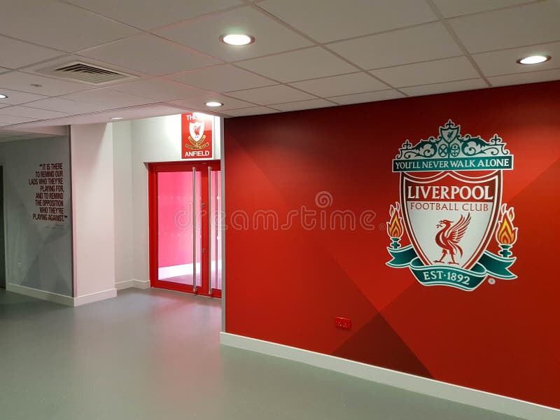 Liverpool Football Club Tunnel Editorial Image Image Of Sport Indoor