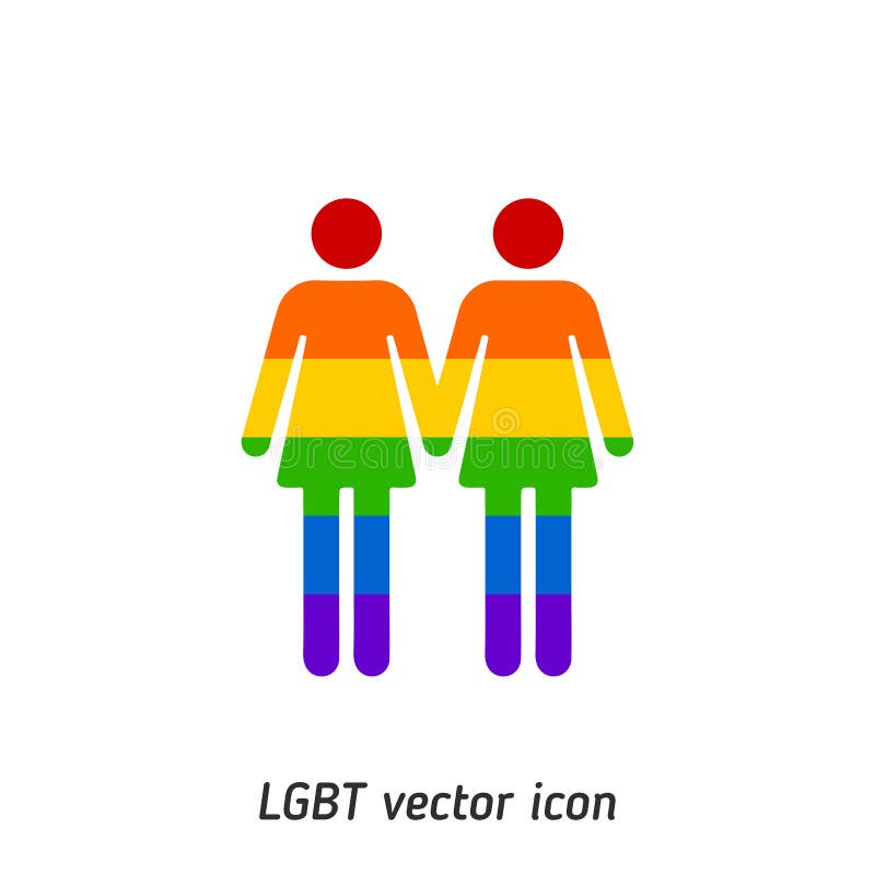 Lgbt Lesbians Vector Icon Illustration For Web And Mobile Application Premium Quality Stock