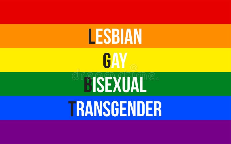 Lgbt Pride Flag And X28 Lesbienne Vrolijk Biseksueel And Transgenderand X29 Met Specifieke