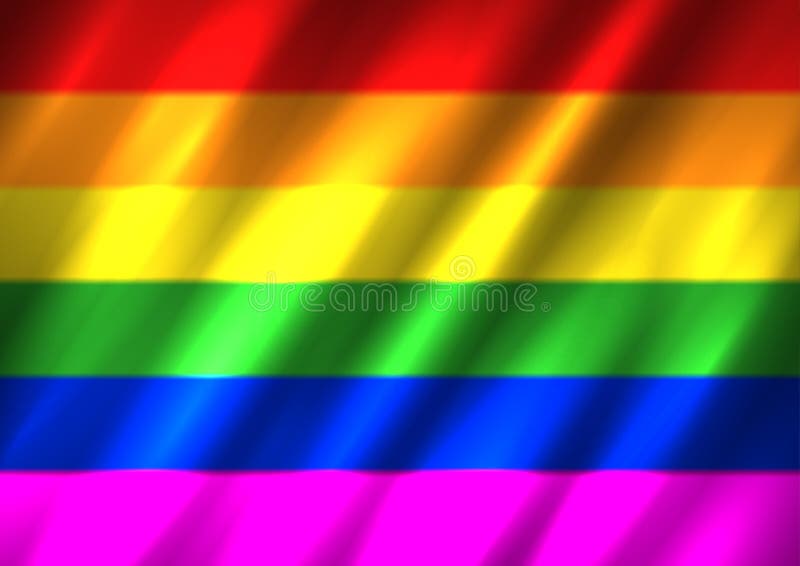 LGBT rainbow flag background royalty free illustration.