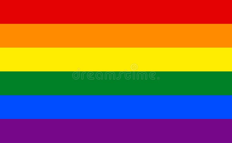 LGBT-Regenbogenflaggenisolat-Fahnendruck flach lizenzfreie stockfotografie LGBT-Regenbogenflaggenisolat-Fahnendruck flach lizenzfreie stockfotografie