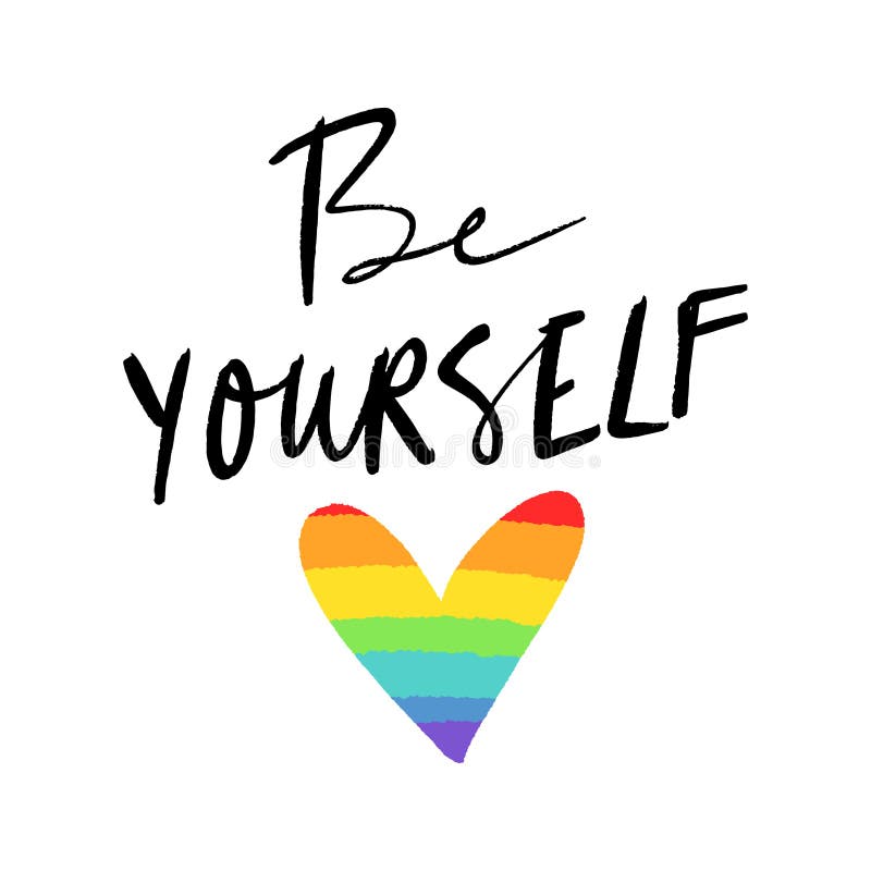 LGBT serca flaga Ręka rysujący kolory tęcza ilustracji LGBT serca flaga Ręka rysujący kolory tęcza ilustracji