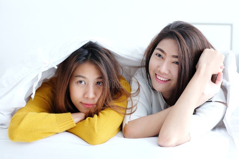 Young Asian Lgbt Lesbian Couple Stock Footage Photo