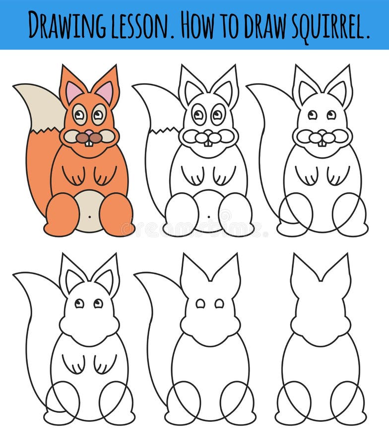 Lição de desenho para crianças como desenhar macaco tutorial de desenho com  animal engraçado passo a passo repete a imagem página de arte de atividade  infantil para livro ilustração vetorial