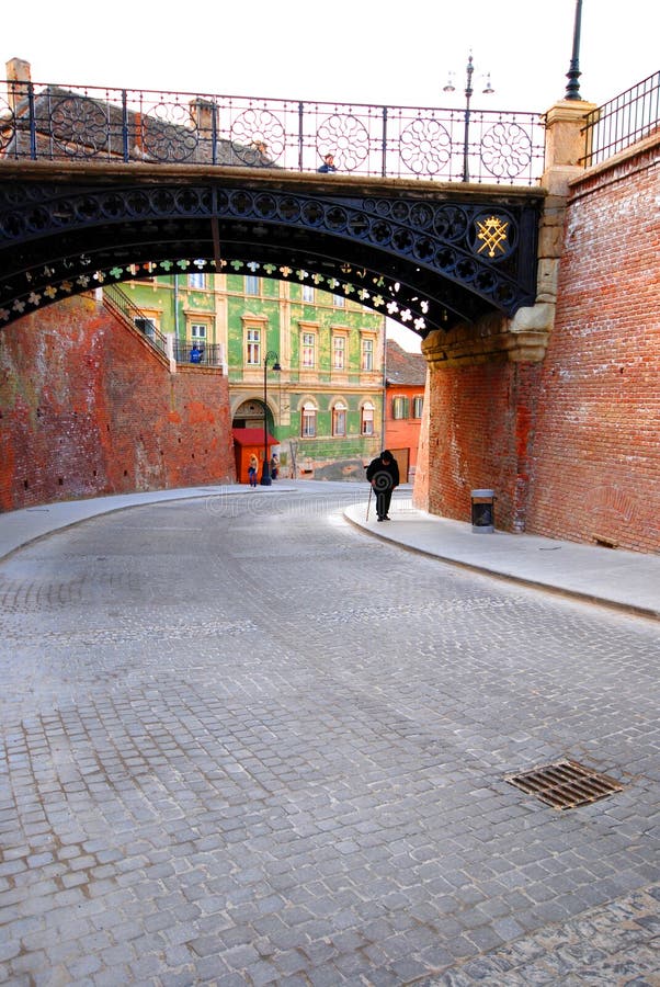 Liar's bridge in Sibiu Romania royalty free stock images Liar's bridge in Sibiu Romania royalty free stock images
