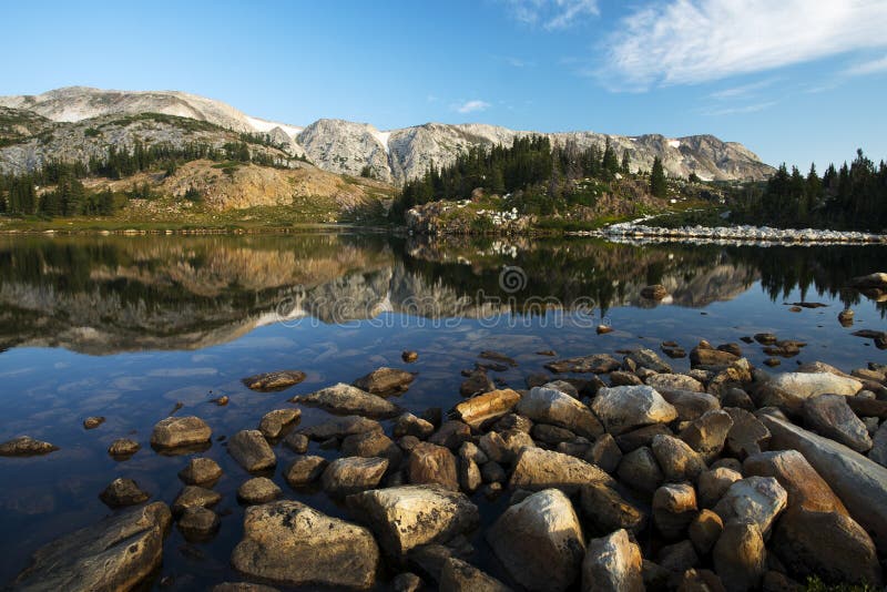 Libby Lake in Medicine Bow National Forest stock photo Libby Lake in Medicine Bow National Forest stock photo