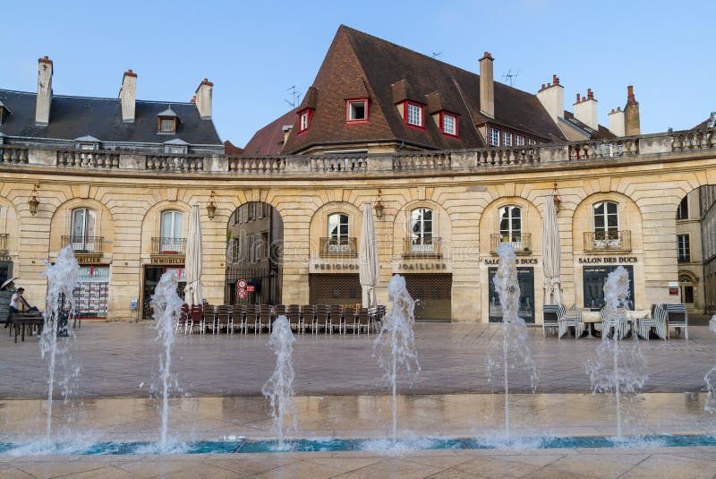 The Liberation Square in the Historical Center of Dijon, France ...