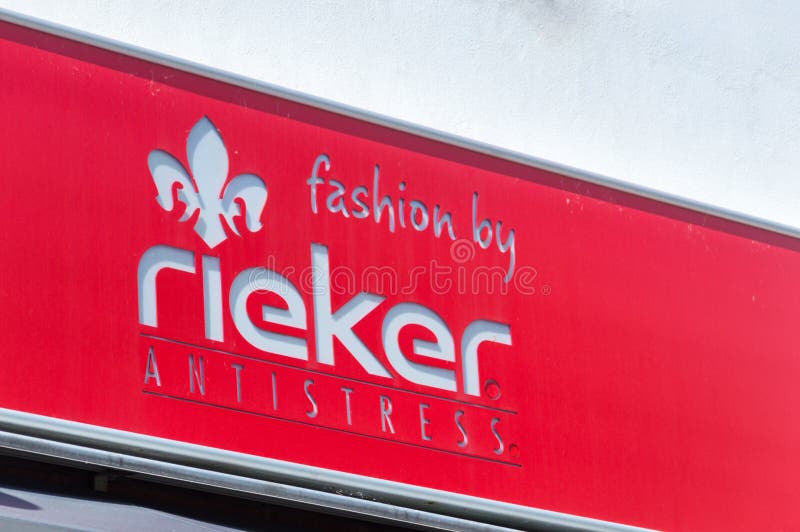 Logo of Rieker Shoes in Front of Their Store for Prague. Editorial Photo - Image of accessoriespicture, prague: 168412913
