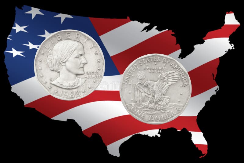 1980 Liberty Silver Dollar stock image. Image of blue 33679273