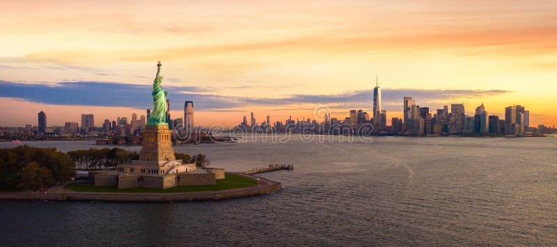 Liberty Statue in de Stad van New York