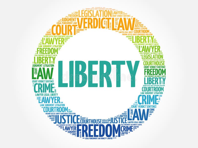 Liberty word cloud stock vector. Illustration of constitution 177579362
