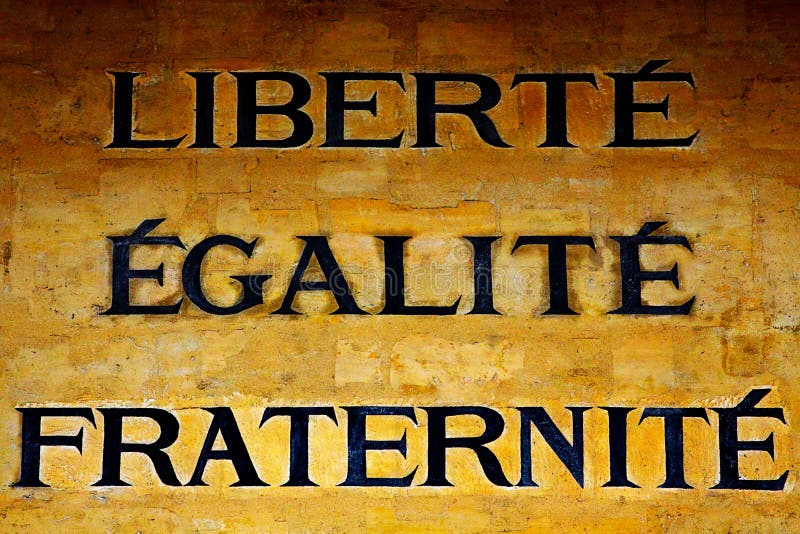 Signification De La Devise Liberté égalité Fraternité Liberté, égalité Et Fraternité Illustration Stock - Illustration du
