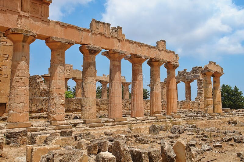 The Temple of Zeus at Cyrene, archeology, Libya. The Temple of Zeus at Cyrene, archeology, Libya