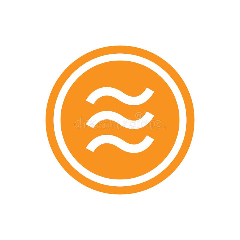 Libra coin icon, Crypto currency virtual electronic money. stock illustration