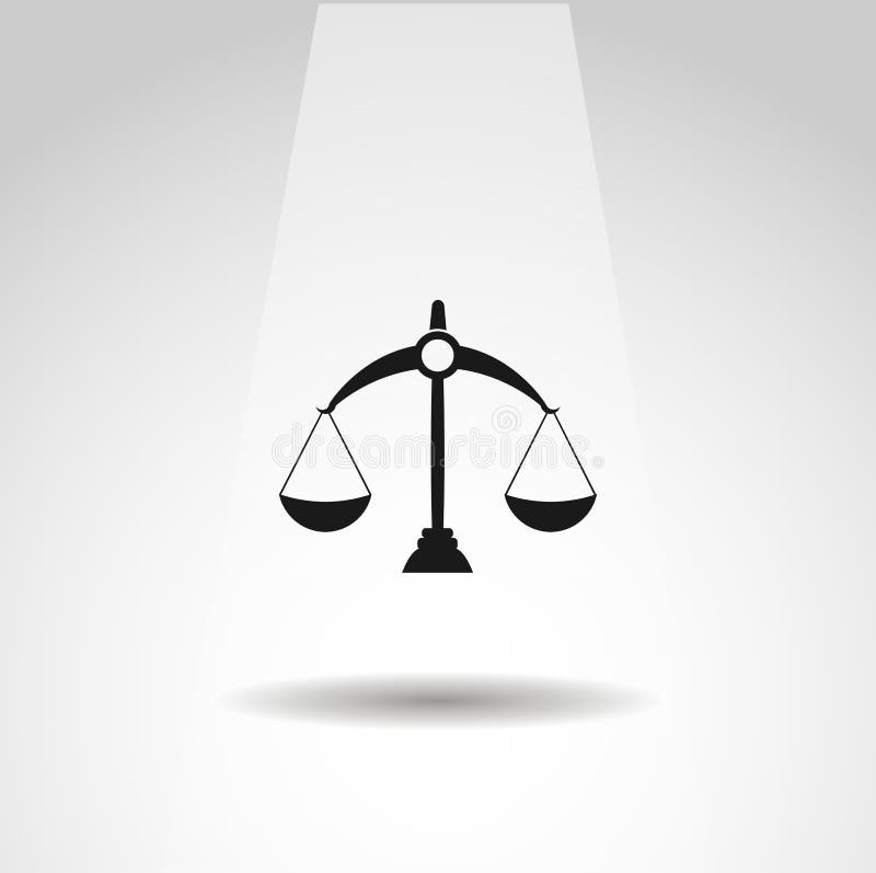 Libra Icon. Scales Icon, Simple Libra Icon Stock Vector - Illustration