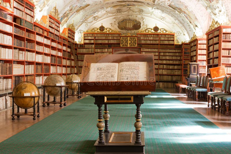 Library, Ancient books in Stragov monastery