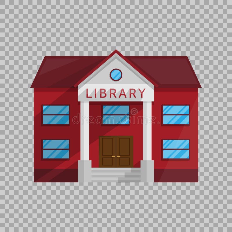 Library Building in Flat Style Isolated on Transparent Background Vector Illustration. Stock Vector - Illustration of borrow, construction: 99840944 Library Building in Flat Style Isolated on Transparent Background Vector Illustration. Stock Vector - Illustration of borrow, construction: 99840944