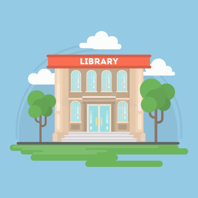 Library building. stock vector. Illustration of design - 87270675 Library building. stock vector. Illustration of design - 87270675