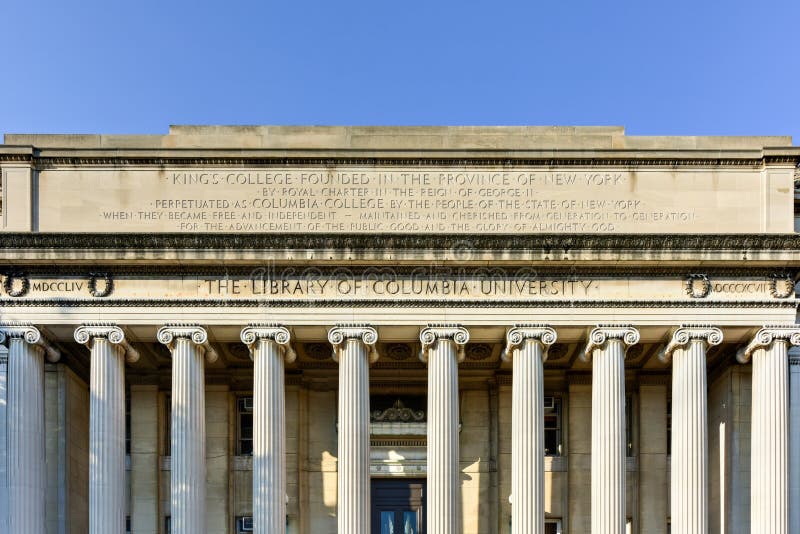 Columbia University Library New York City Stock Photo Image of city