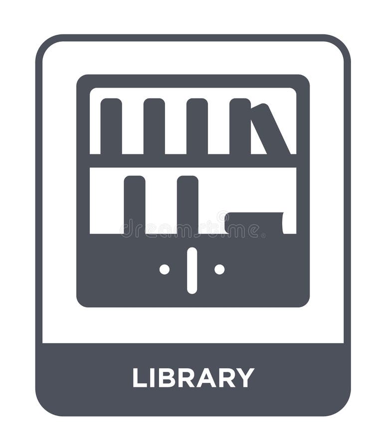 library icon in trendy design style. library icon isolated on white background. library vector icon simple and modern flat symbol stock illustration library icon in trendy design style. library icon isolated on white background. library vector icon simple and modern flat symbol stock illustration