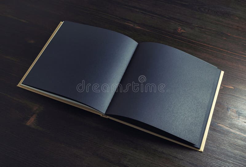 Libretto con le pagine nere fotografie stock libere da diritti