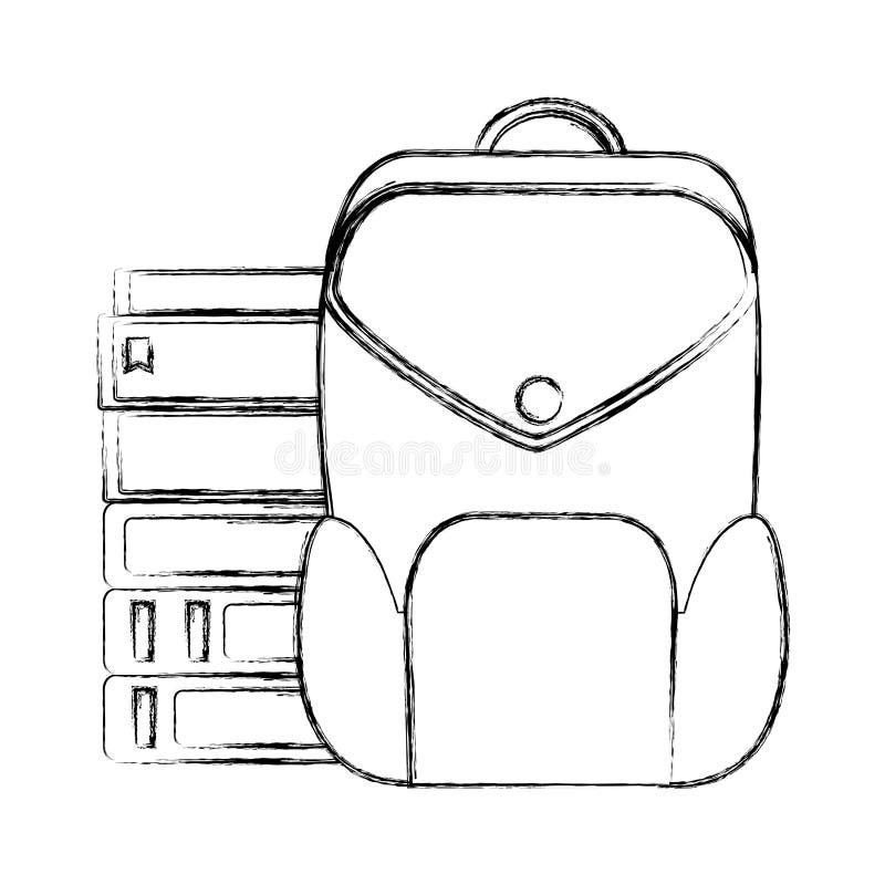 Libri di istruzione di lerciume con gli strumenti della scuola dello zaino royalty illustrazione gratis Libri di istruzione di lerciume con gli strumenti della scuola dello zaino royalty illustrazione gratis